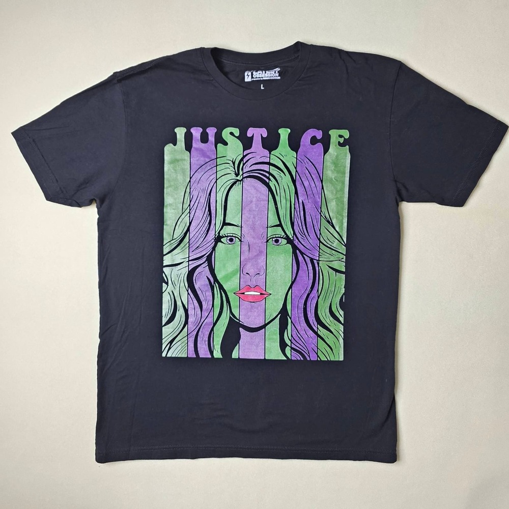 New Rockstars Latest Obsession She-Hulk Justice Graphic Tee Black Green Large
